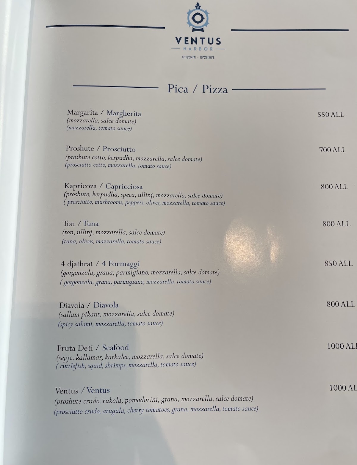 Ventus Harbor Restaurant